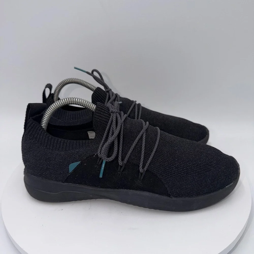 Vessi Cityscape Classic Black Waterproof Knit Sneakers Womens 8